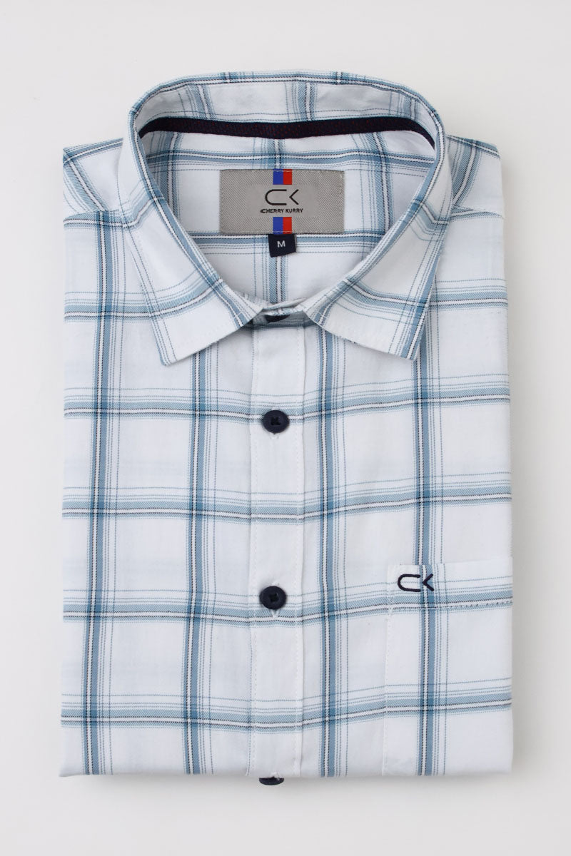 White Checks Shirt