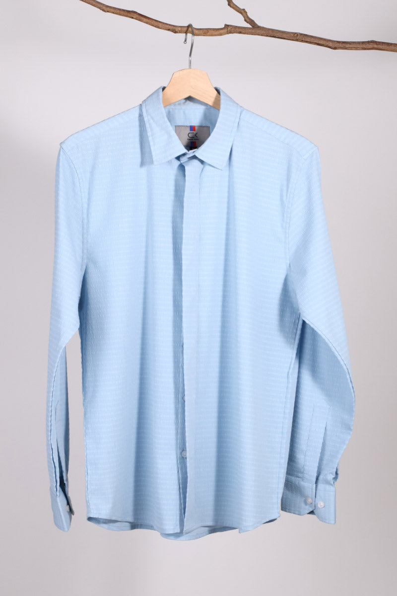 SkyBlue  Plain  Shirt