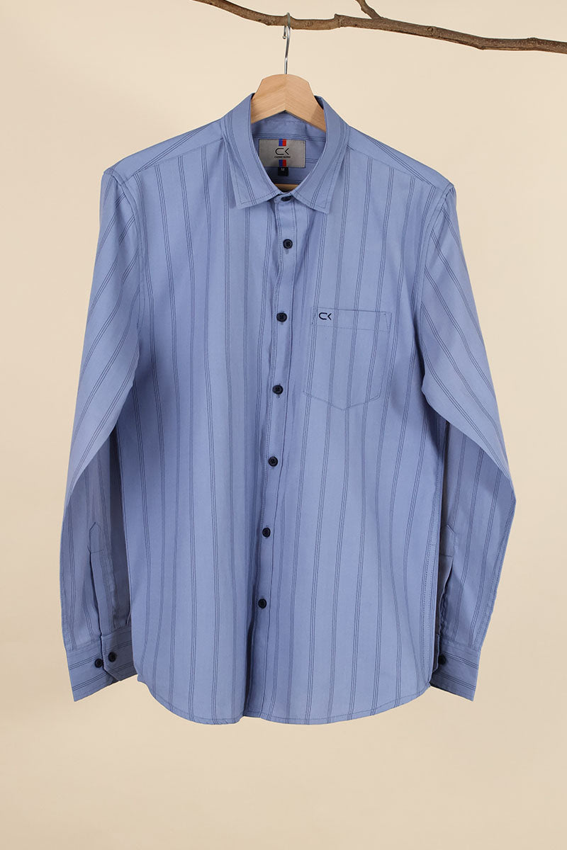 SkyBlue Stripes Shirt