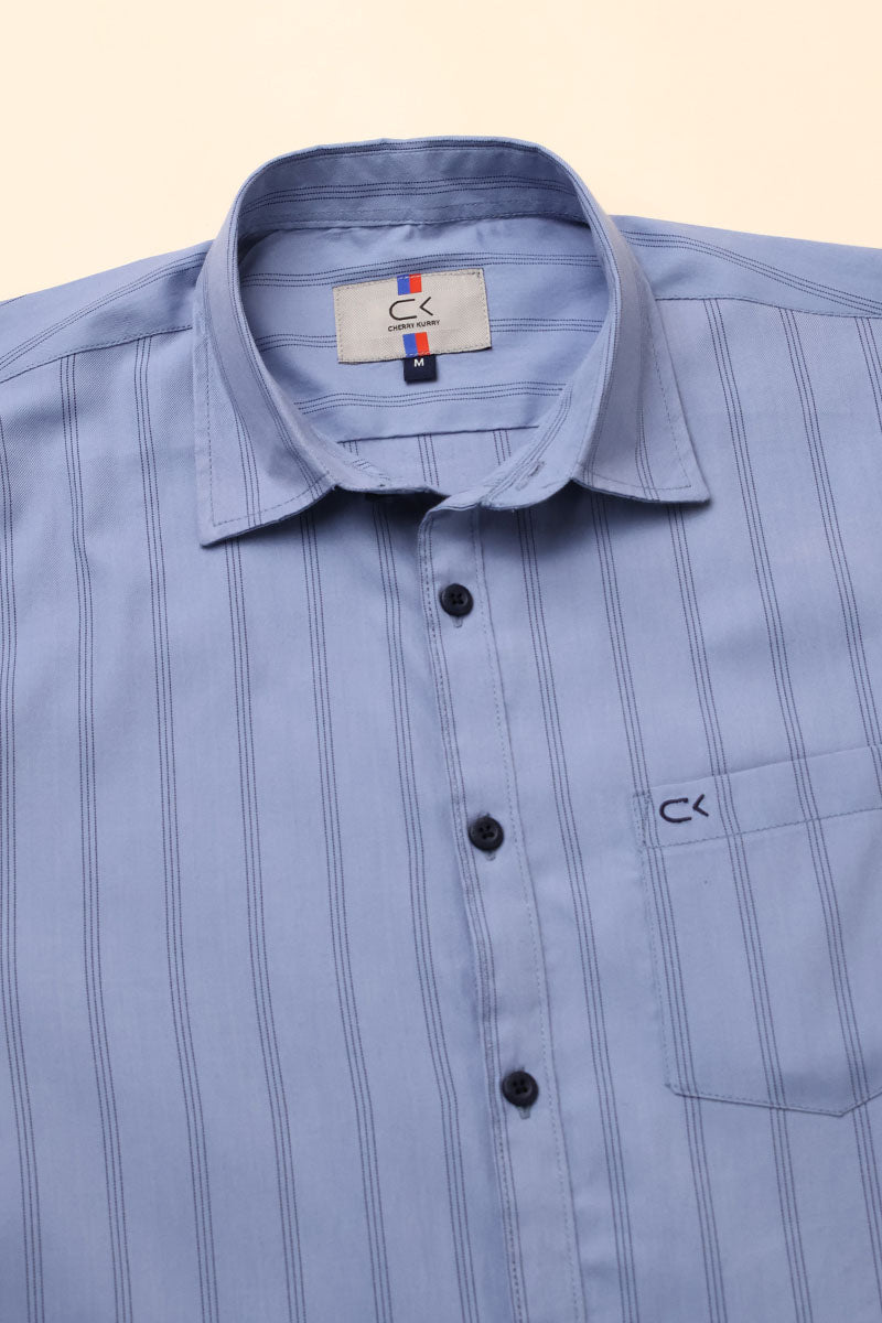 SkyBlue Stripes Shirt