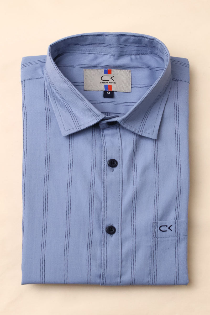 SkyBlue Stripes Shirt