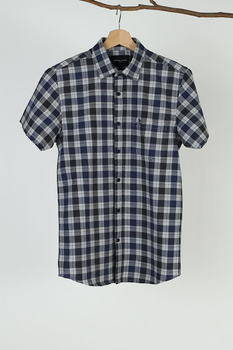 NavyBlue Checks Shirt