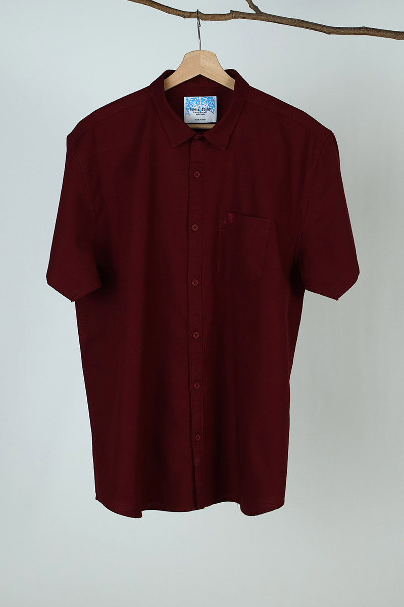 Maroon Plain Shirt