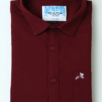 Maroon Plain Shirt