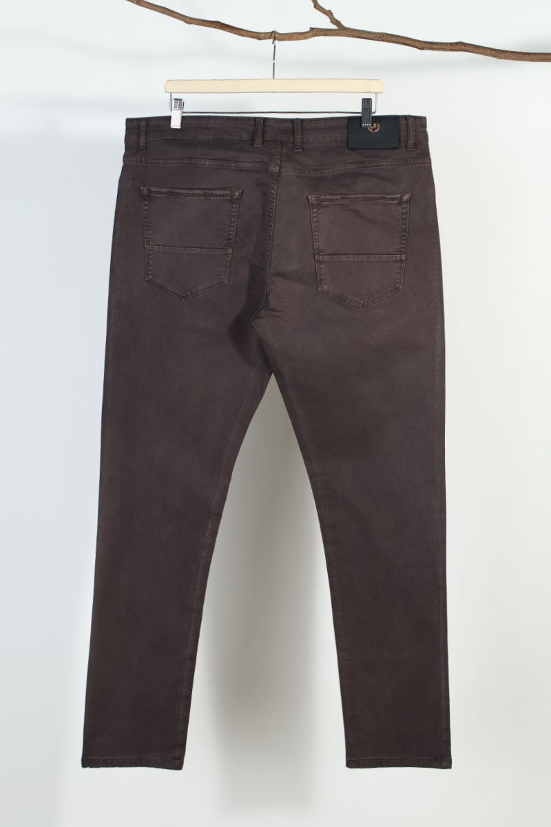 Brown Plain Jeans