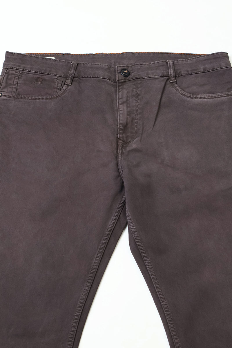 Brown Plain Jeans