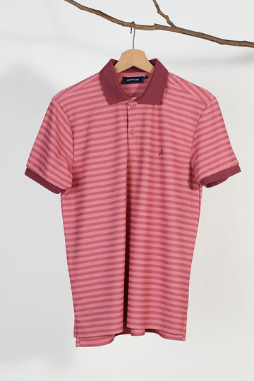 Plus Size Stripes Polo