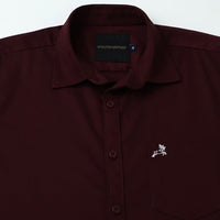 Maroon Plain Shirt