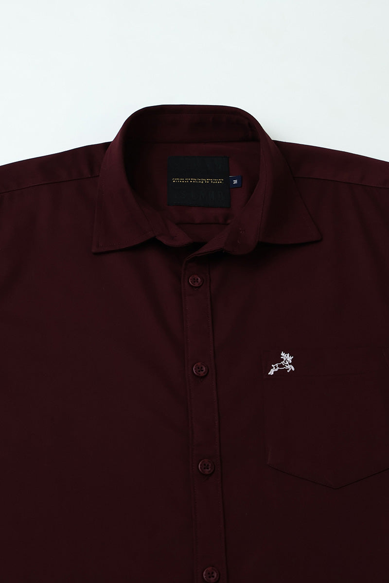 Maroon Plain Shirt