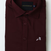 Maroon Plain Shirt