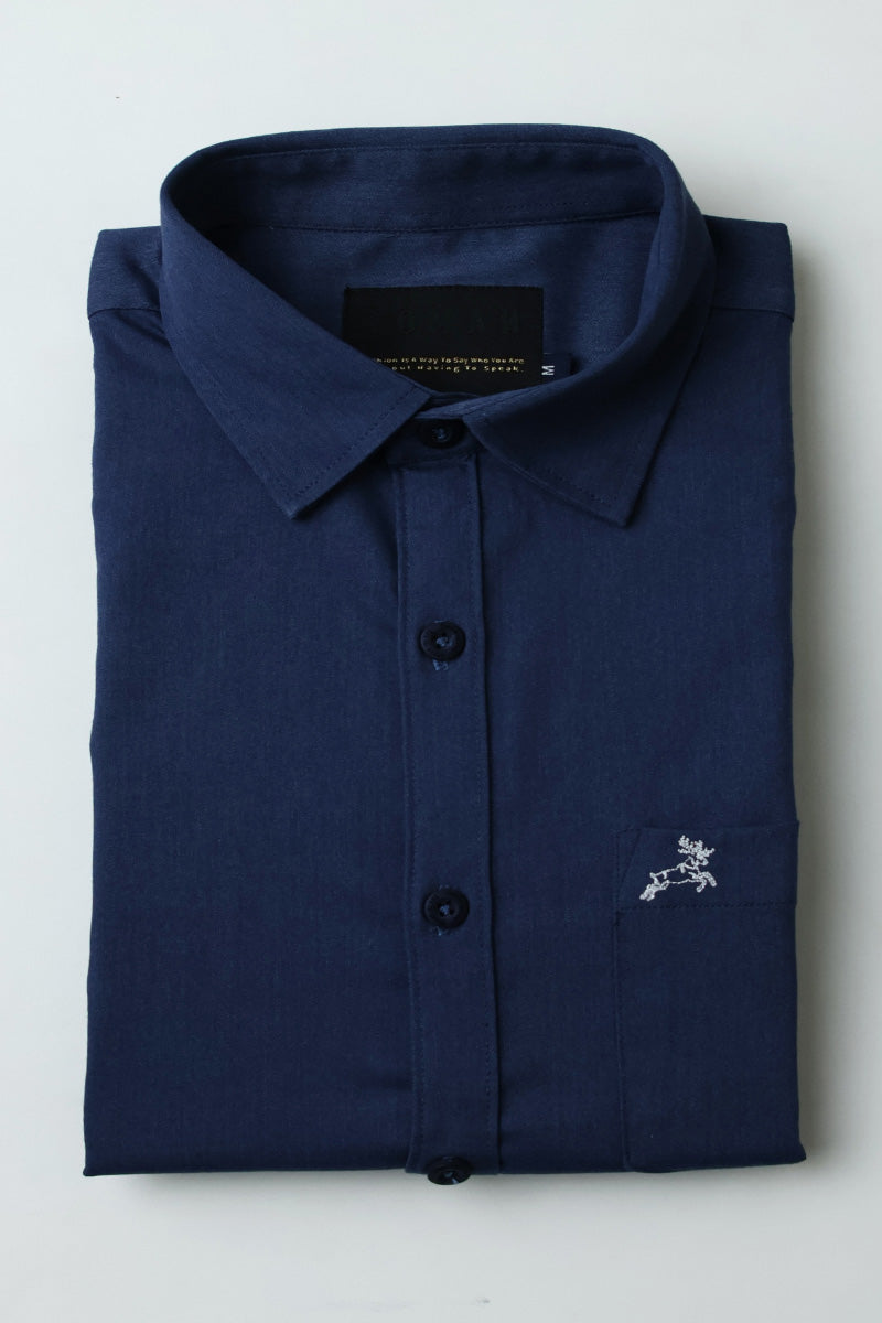 Blue Plain Shirt