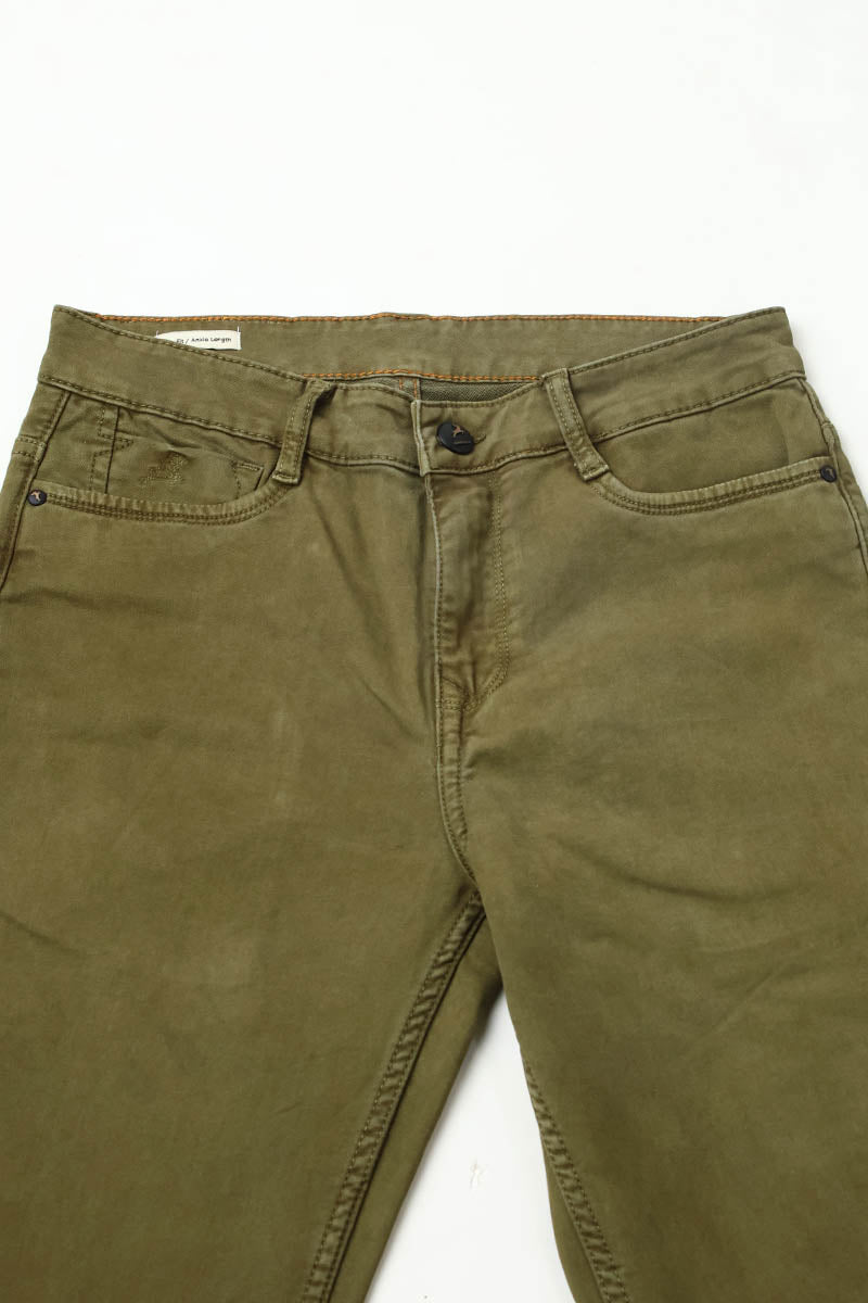 Green Plain Jeans