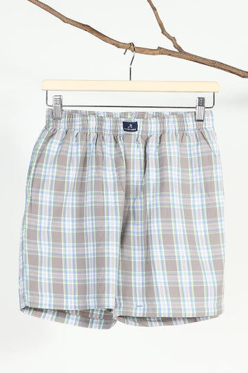 Grey Checks Boxer