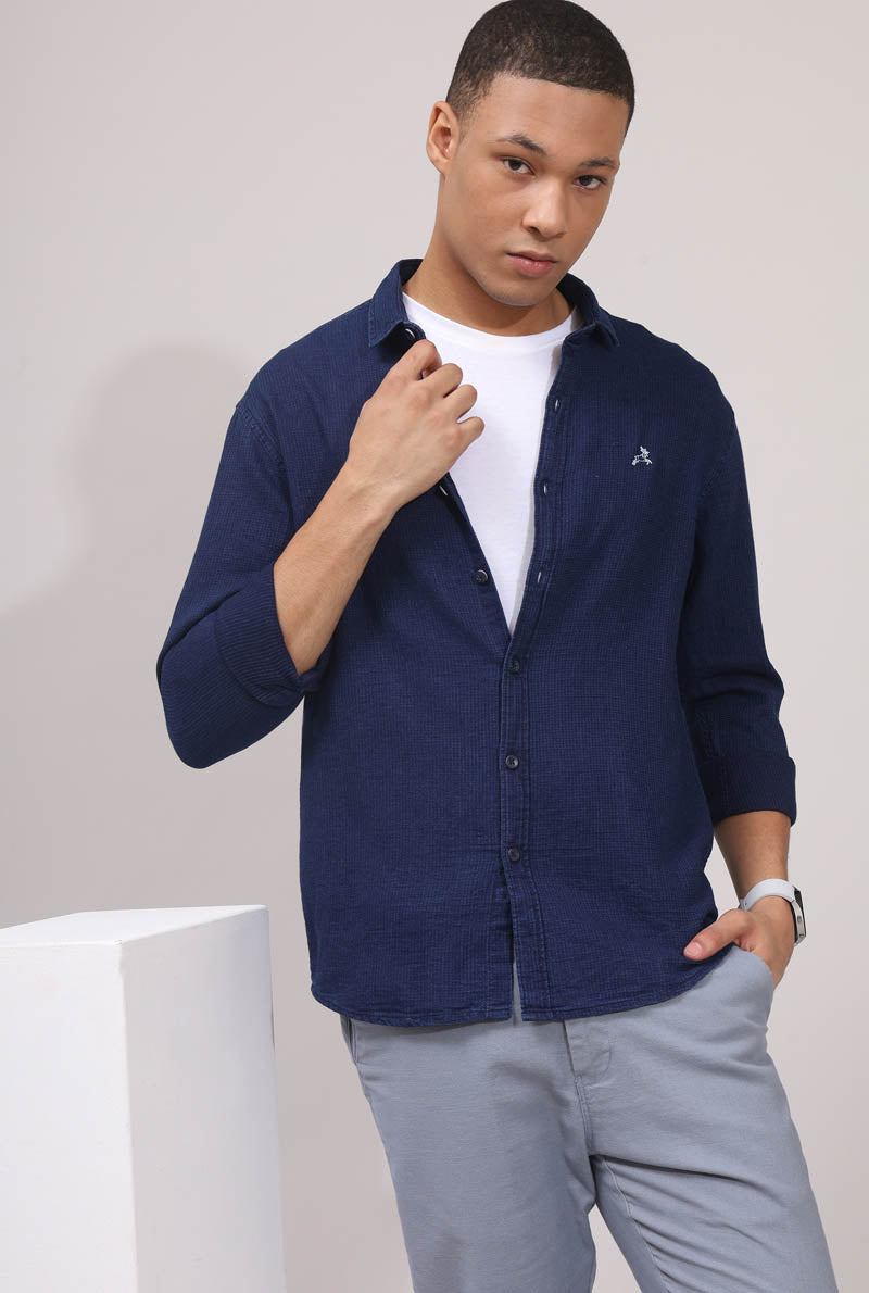 NavyBlue Plain Shirt