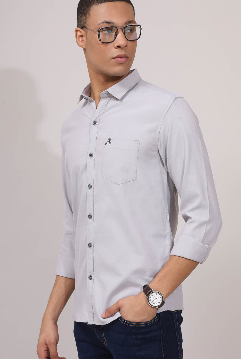 Grey Plain Shirt