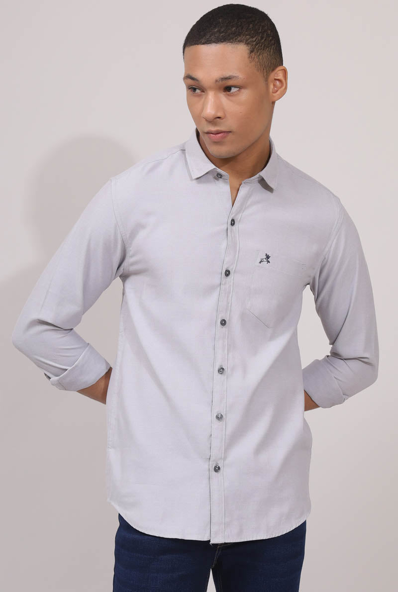 Grey Plain Shirt