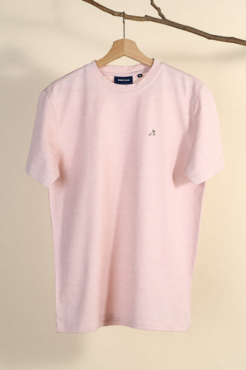Jacquard Round Neck Tee