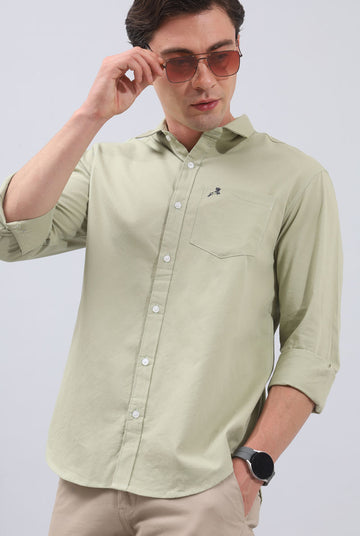 Green Plain Shirt