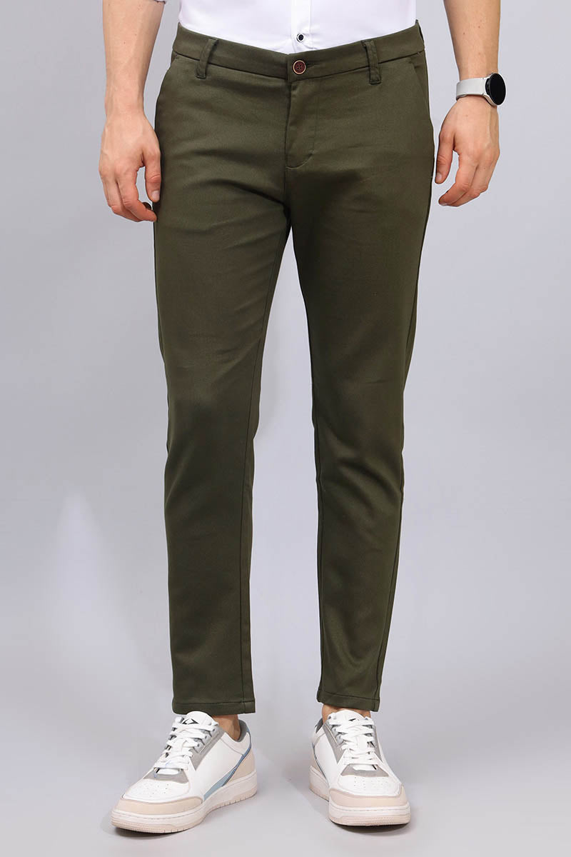 Green Plain Trouser