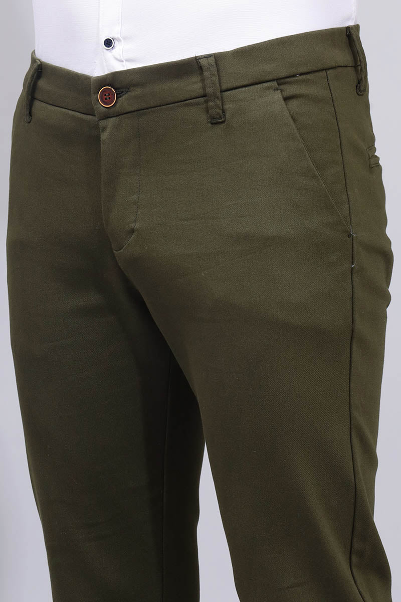 Green Plain Trouser