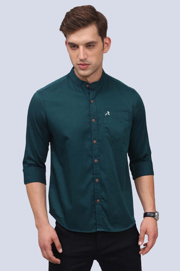 Green Plain Shirt