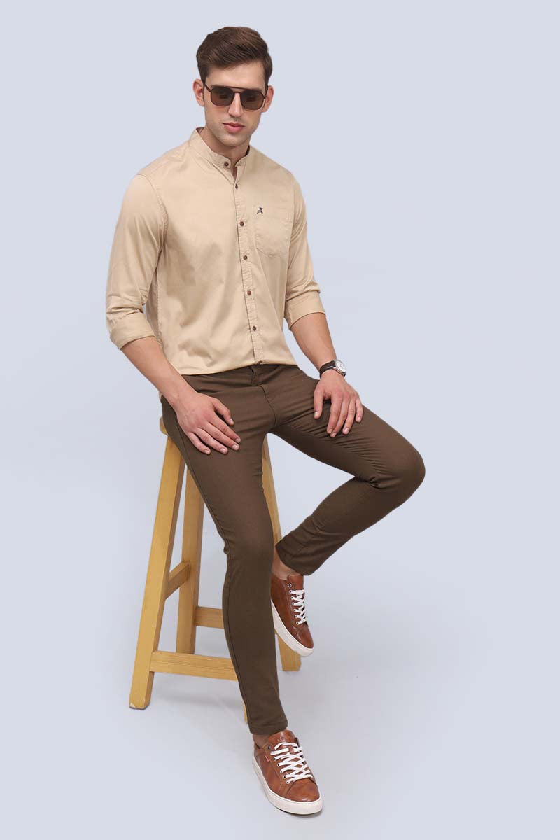 Brown Plain Shirt