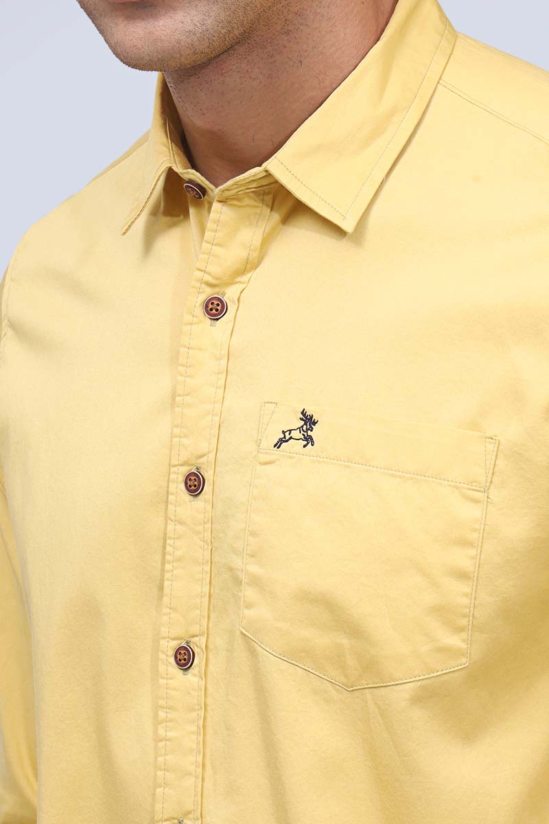 Yellow Plain Shirt