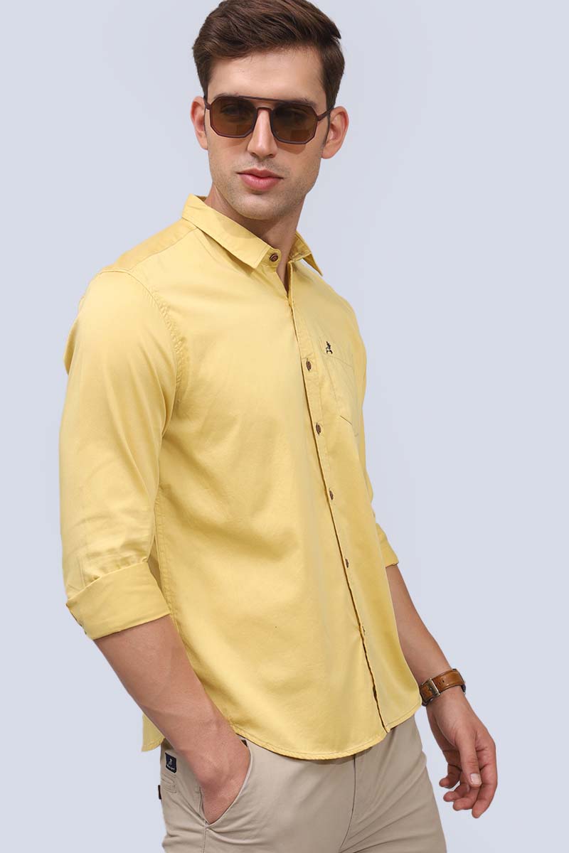 Yellow Plain Shirt