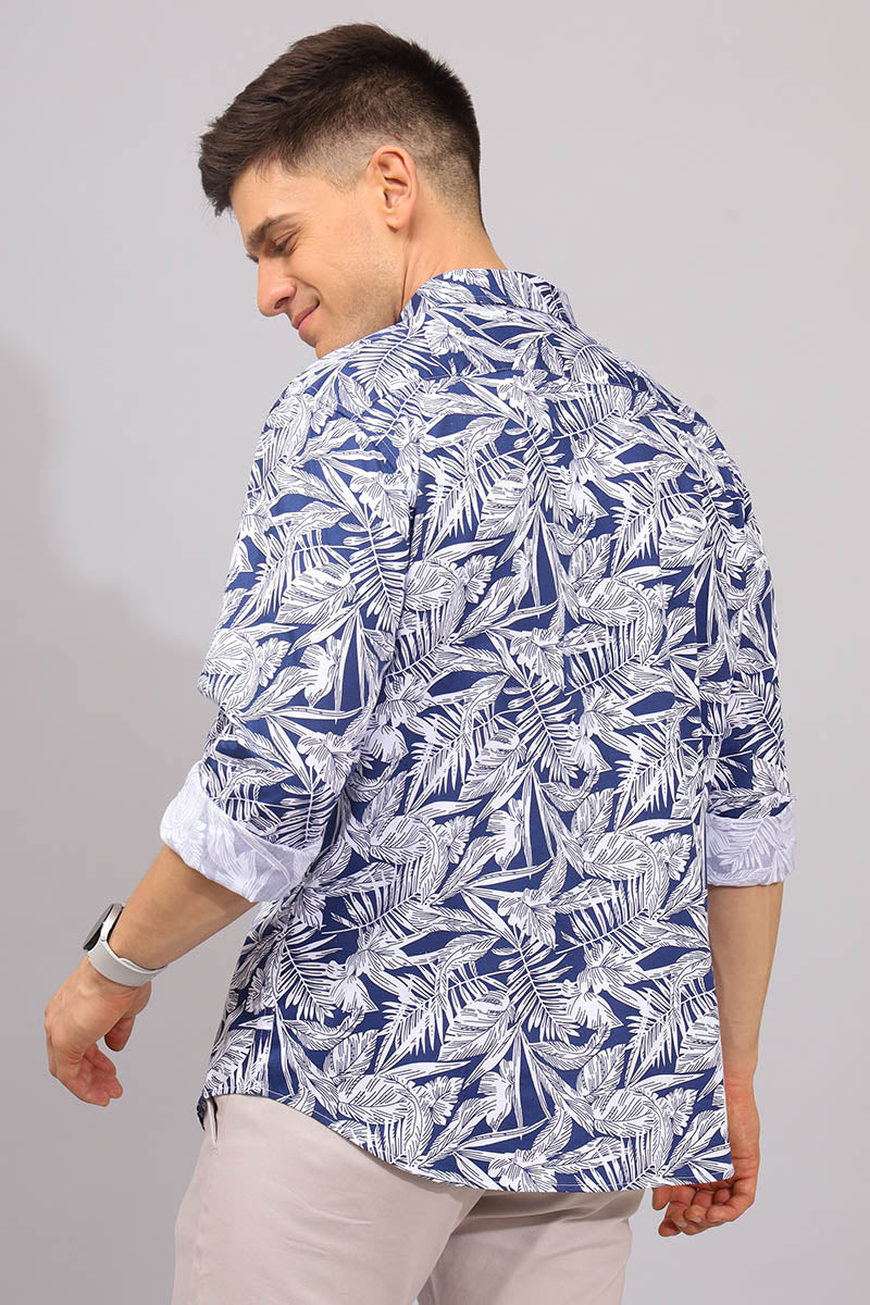 NavyBlue Print Shirt