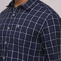 NavyBlue Checks Shirt