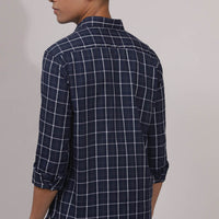 NavyBlue Checks Shirt