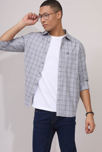 Grey Checks Shirt