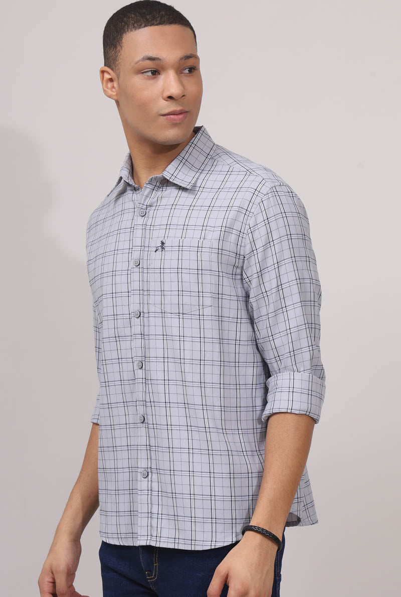 Grey Checks Shirt