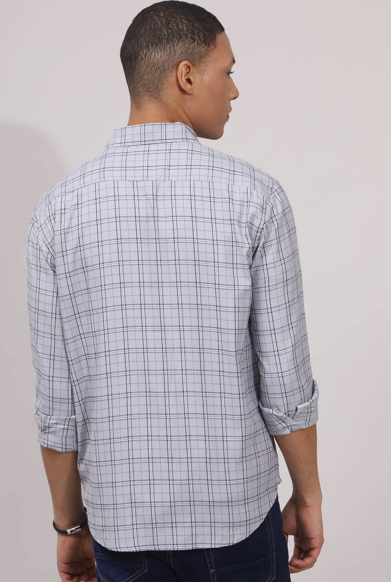 Grey Checks Shirt