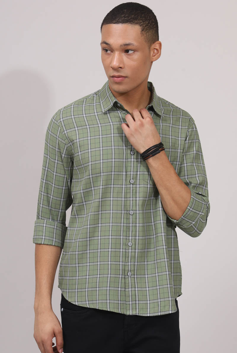 Green Checks Shirt