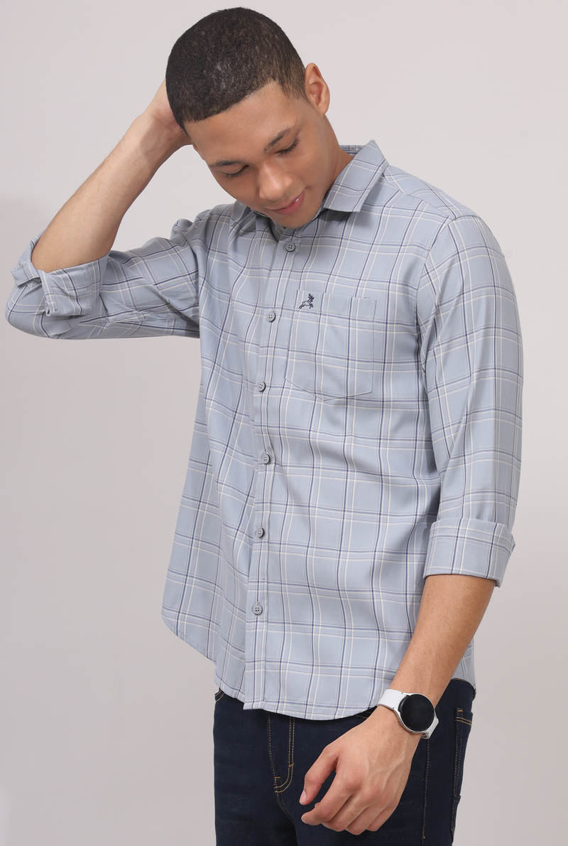 Grey Checks Shirt