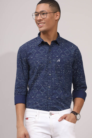 Blue Print Shirt