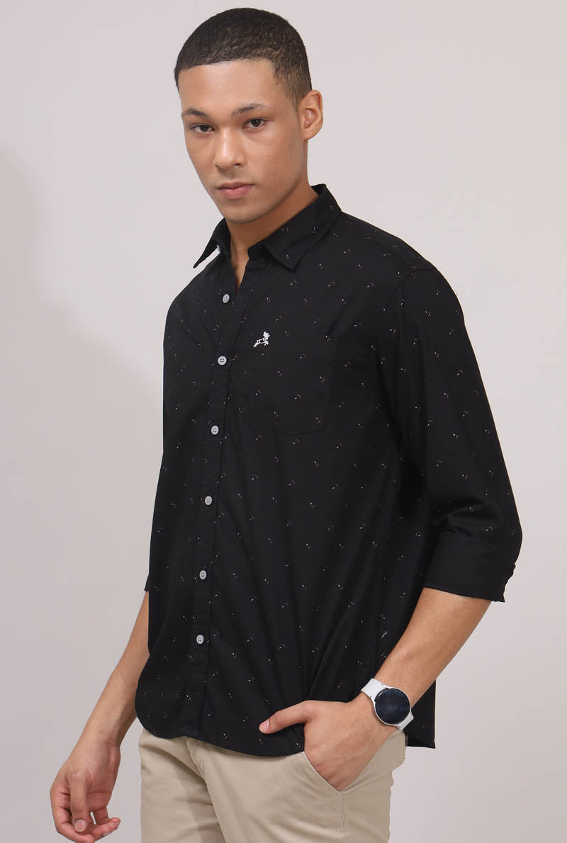 Black Print Shirt