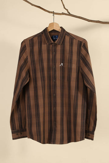 Peach Finish Checks Shirt