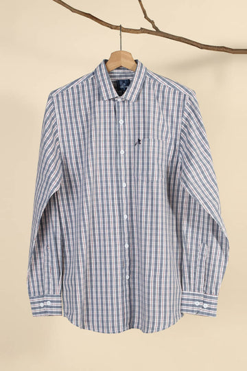 Peach Finish Checks Shirt