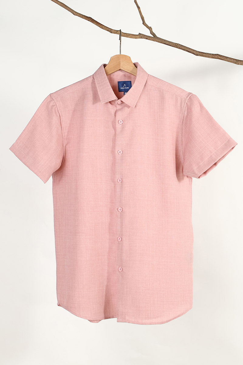 Anti wrinkle Linen Look Shirt
