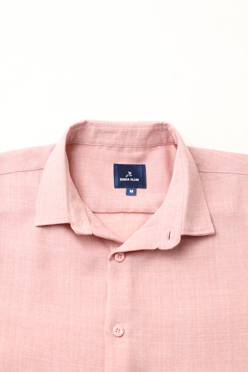 Anti wrinkle Linen Look Shirt