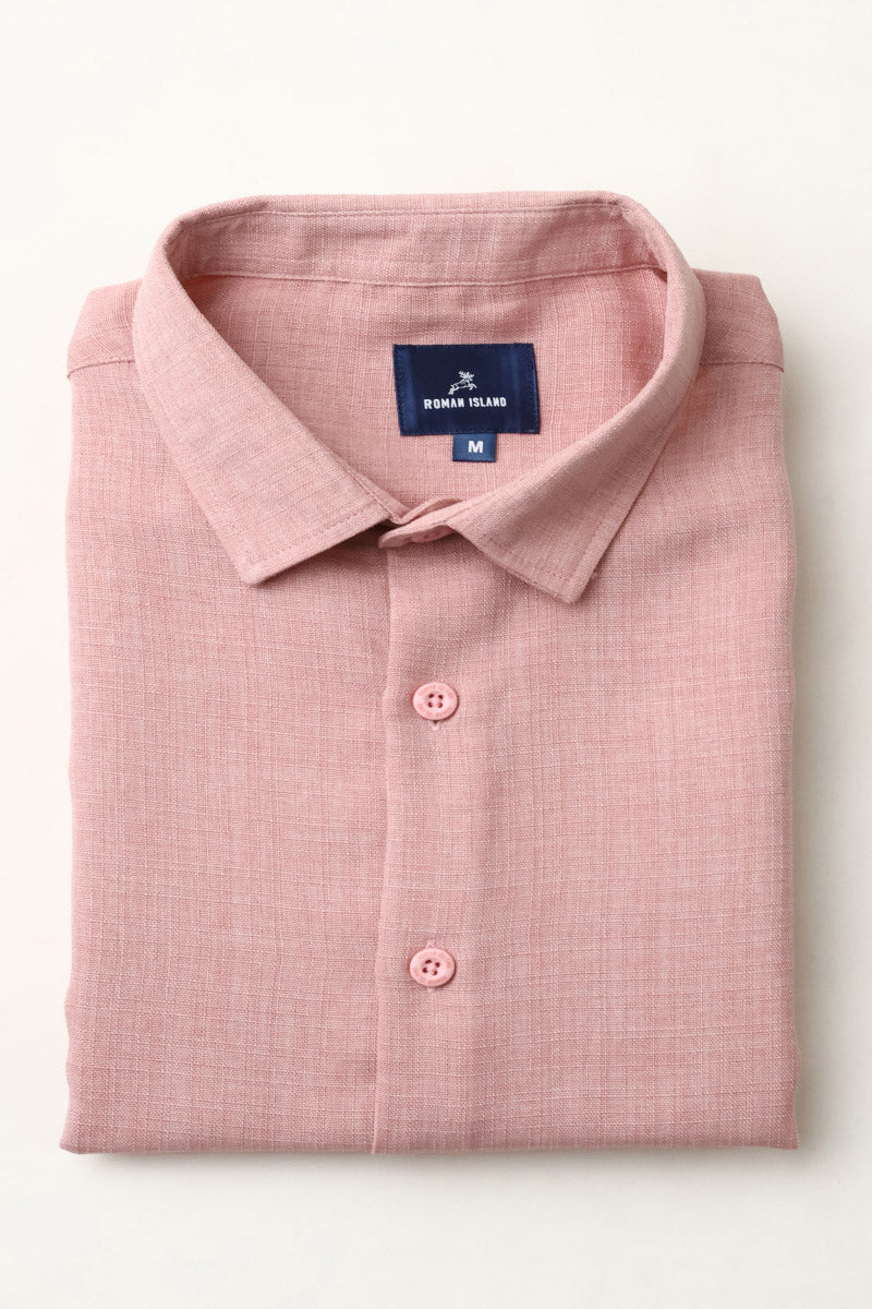 Anti wrinkle Linen Look Shirt