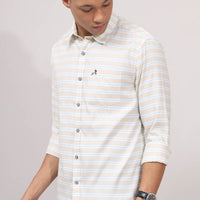 Cream Stripes Shirt