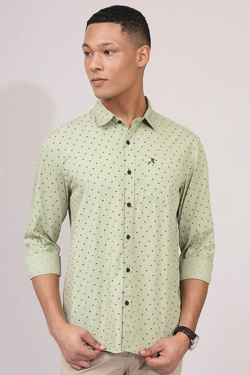 Green Print Shirt