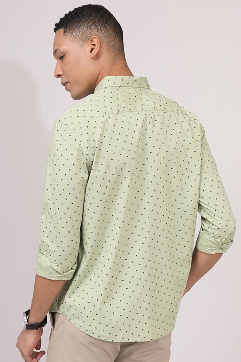 Green Print Shirt