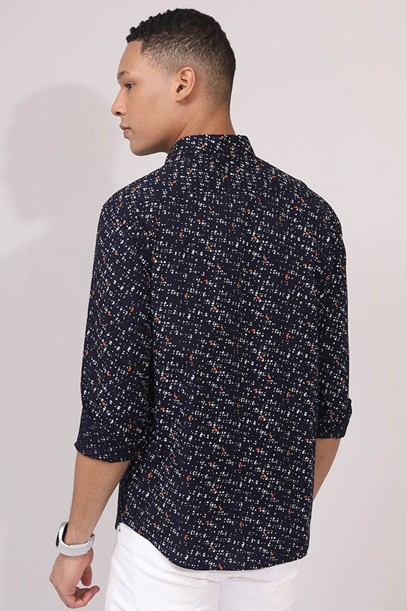 NavyBlue Print Shirt