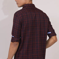 Maroon Checks Shirt