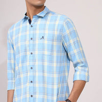 SkyBlue Checks Shirt