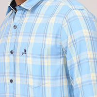 SkyBlue Checks Shirt